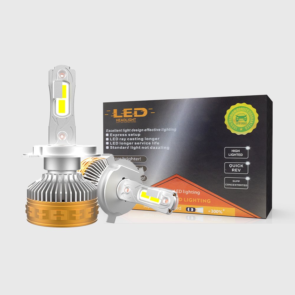 Super Bright T60 300w 30000lumen Double Copper Tubes 6000K 9-24v H11 H13 9004 9007 H7 H4 LED Headlight